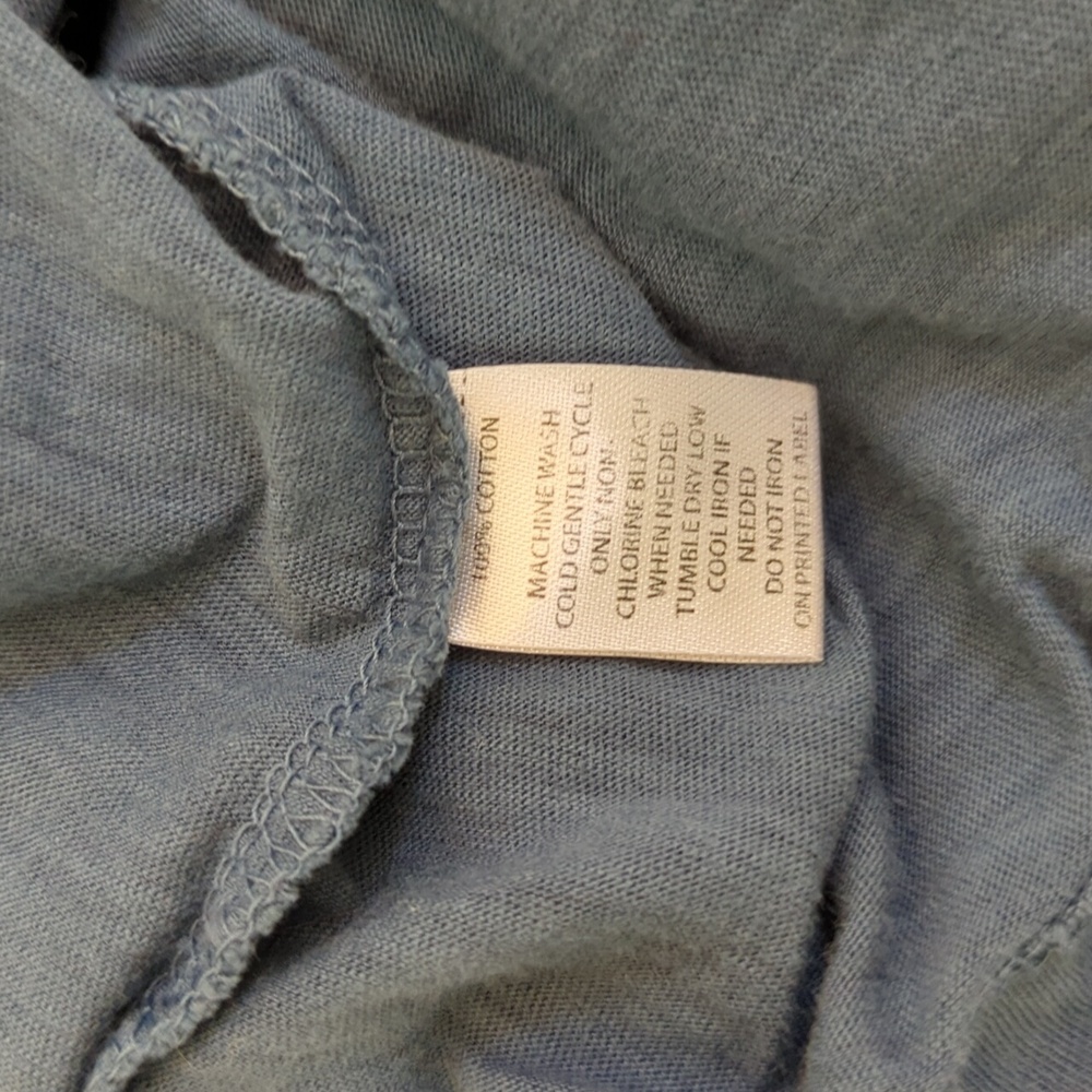3/$20๐ LOFT Steel Blue Classic 3/4 Sleeve Everyday Tee Size Medium - Picture 6 of 6